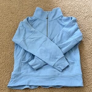 Scuba Oversized Funnel-Neck Half Zip Long